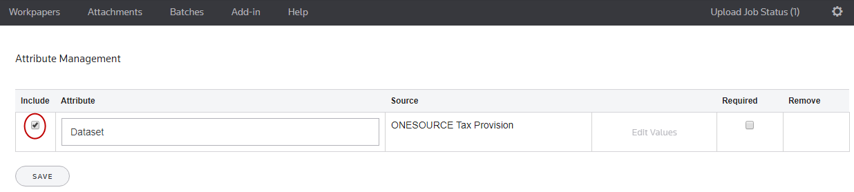 Screen capture showing how to include attributes.